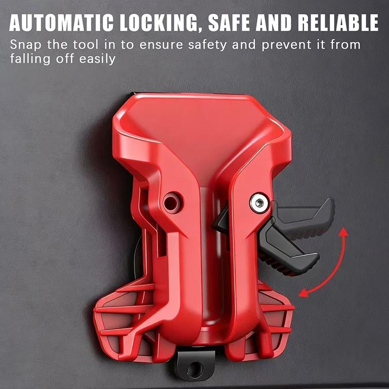 High-Hardness Self-Locking Drill Holder With Belt Clip Quick Release Power Accessory for Workshop DIY Wood Processing Work