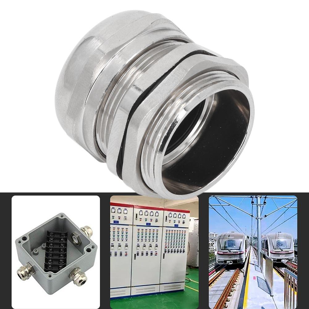M32 Cable Gland Stainless Steel 15-22mm Cable Diameter Wire Glands Joints IP68 EMI Shielding Waterproof Connector