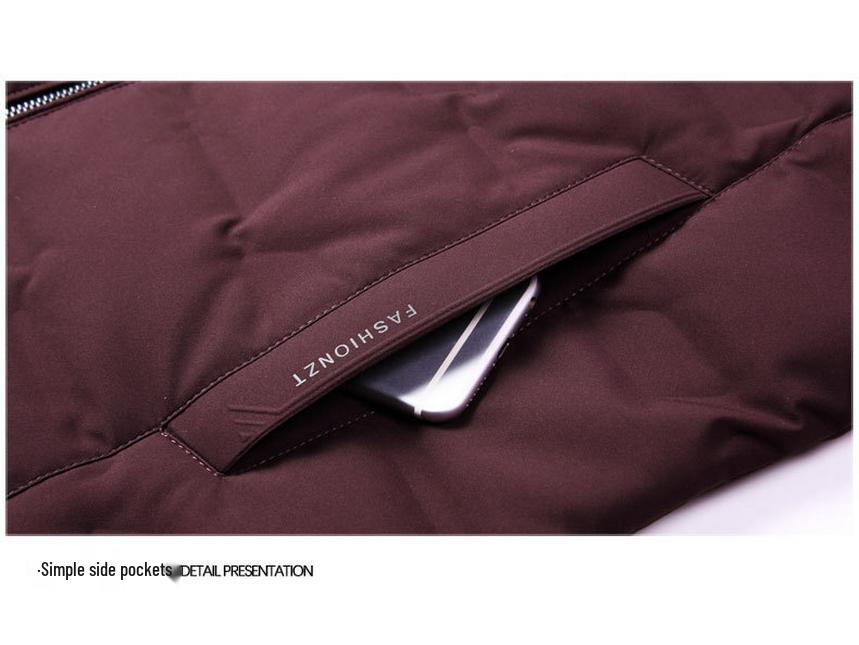 Men's Business Casual Lapel Down Jacket - Autumn/Winter 2025