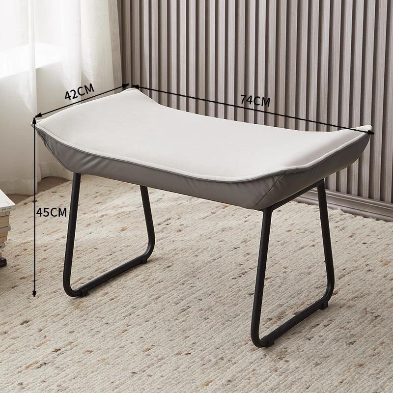 Foldable Multi-Color Footstool, Modern Entryway & Office Ottoman for Shoe Changing &Nap Support, Compact Space-Saving Home Decor