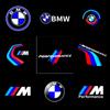 SQKR7 Car Sticker 2pcs Welcome Lamp LED Laser Projector Dynamic Door Courtesy Light Exterior Interior Decor For BMW E90 E60 F30 Series