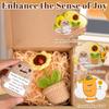 Positive Emotional Support Potato Sunflower Pot Easter Gifts Cheer Up Crochet Sunflower Gifts GZW