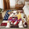 1PC Custom Name American Bulldog Pride Theme Floor Mat Ideal for Living Room, Game Rooms, Office, Bedroom Floor Mat Playful Design