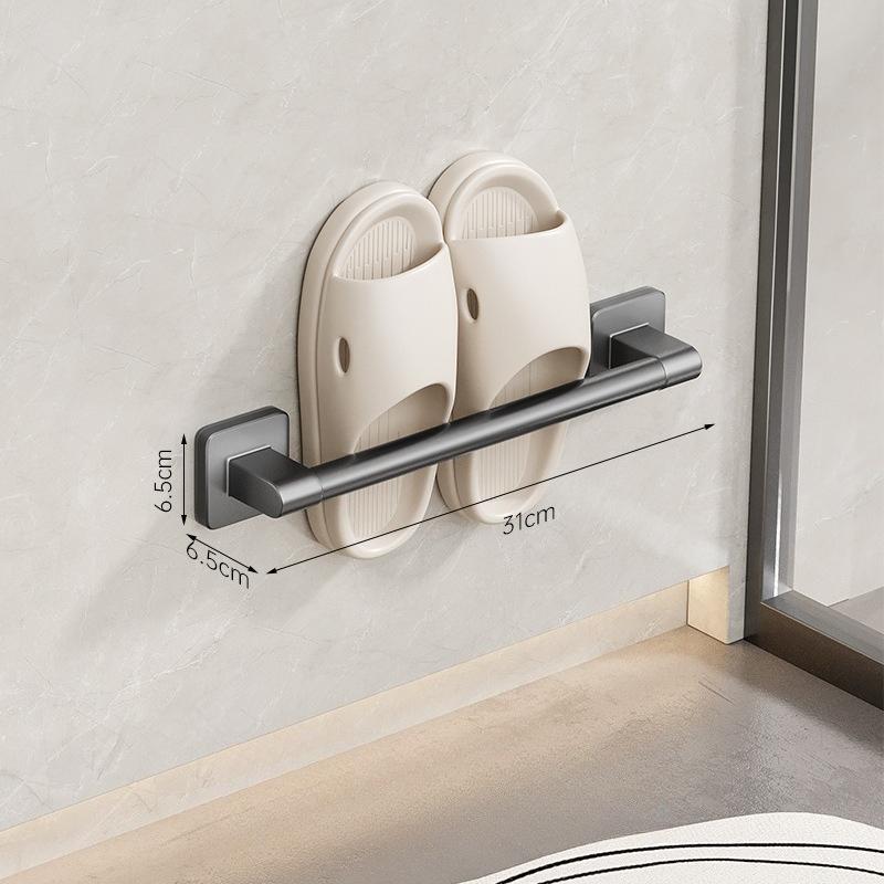 1PC Bathroom Slipper Rack, No Punching, Toilet Rack, Shoe Wall Storage, Toilet Wall Hanging, Shoe Rack, Drain Rack.