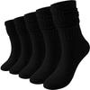 1 Pairs Women Pile Up Socks Fashionable Trendy Versatile White Solid Color Basic Socks Comfortable Breathable Mid Length Socks