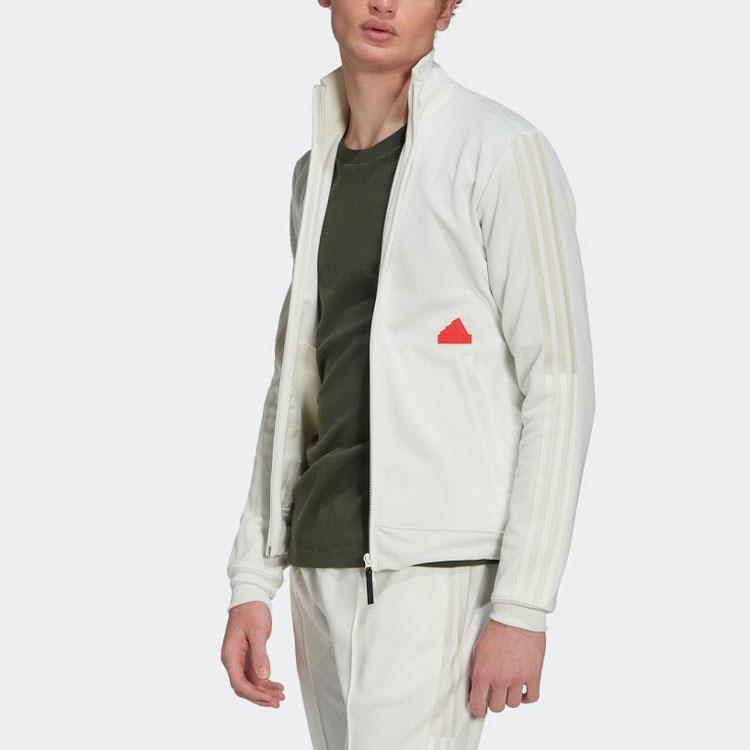 adidas Jackets Men's White Stand Collar Moderate Other HG2071
