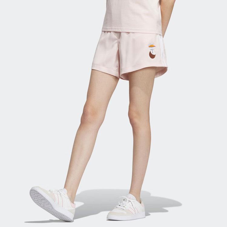 Adidas Neo Logo Print Loose Sports Shorts Women Shorts Miracle-Quartz IP3890