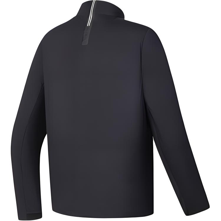 Fila Golf Series Comfortable Zip Warm Long Sleeve Down Jacket Men Outerwear Legendary-Blue A11M445916F-NV