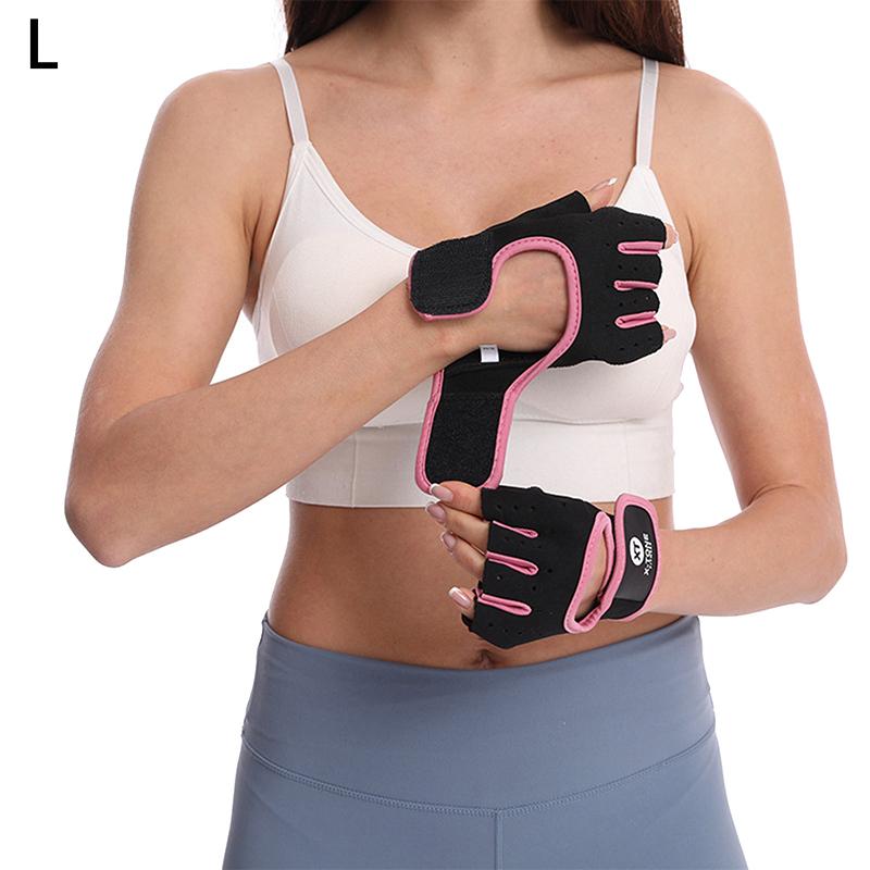 Half Finger Breathable Bodybuilding Training Silicone Palm Weightlifting Gloves Fitness Gloves Dumbbells Gloves Gym Mittens