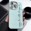 Pink Art Word in English Pattern Lychee Grain Phone Case For iPhone 17 16 15 14 13 12 11 PRO MAX Air 16 15 PLUS Y2K Luxury Cover