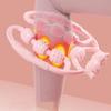 1PC Round Massager Roller for Waist Abdominal Muscles Ring Leg Clip Stovepipe To Clear The Meridian Portable Cellulite Massage