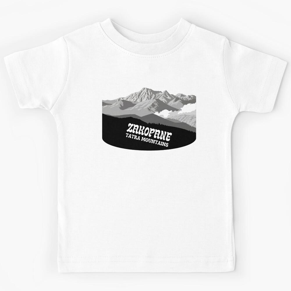 Tatra Mountains Drawing Illustration Zakopane Poland Kids T-Shirt 120