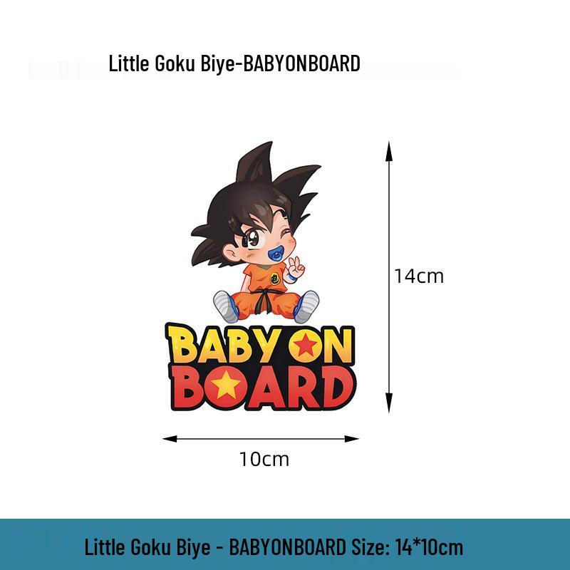 Creative Baby on Board Car Sticker - Dragon Ball's Little Goku