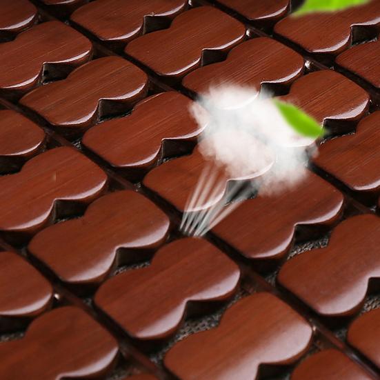 Bamboo Cool Mat Perfect Fitting Non-slip Bottom Layer Breathable Universal Comfortable Sweat-absorption Silicone Summer Car Cool Cushion Accessories