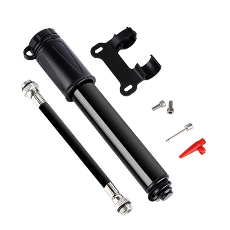 

Mini Bike Pump Fit Presta & Schrader 100PSI Includes Mount Kits Lightweight Bicycles Tire Pump for Road Mountain Bikes 1