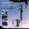 Car Rearview Mirror Phone Holder with 360° Rotation and One-Click Lock