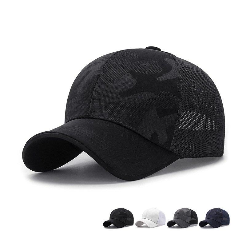 Breathable Mesh Trucker Hat Trendy Camouflage Baseball Cap Adjustable Casual Dad Hat Sun Protection Sport Hats