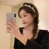 Korean Style Pearl Hair Band Ins Pearl Hair Hoop Sweet Bow Headband  Party
