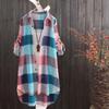 Sunscreen Shirt Women's Medium and Long Large Size Women's Clothing Loose and Skinny Fashion Plaid Shirt Women's Casual Jacket