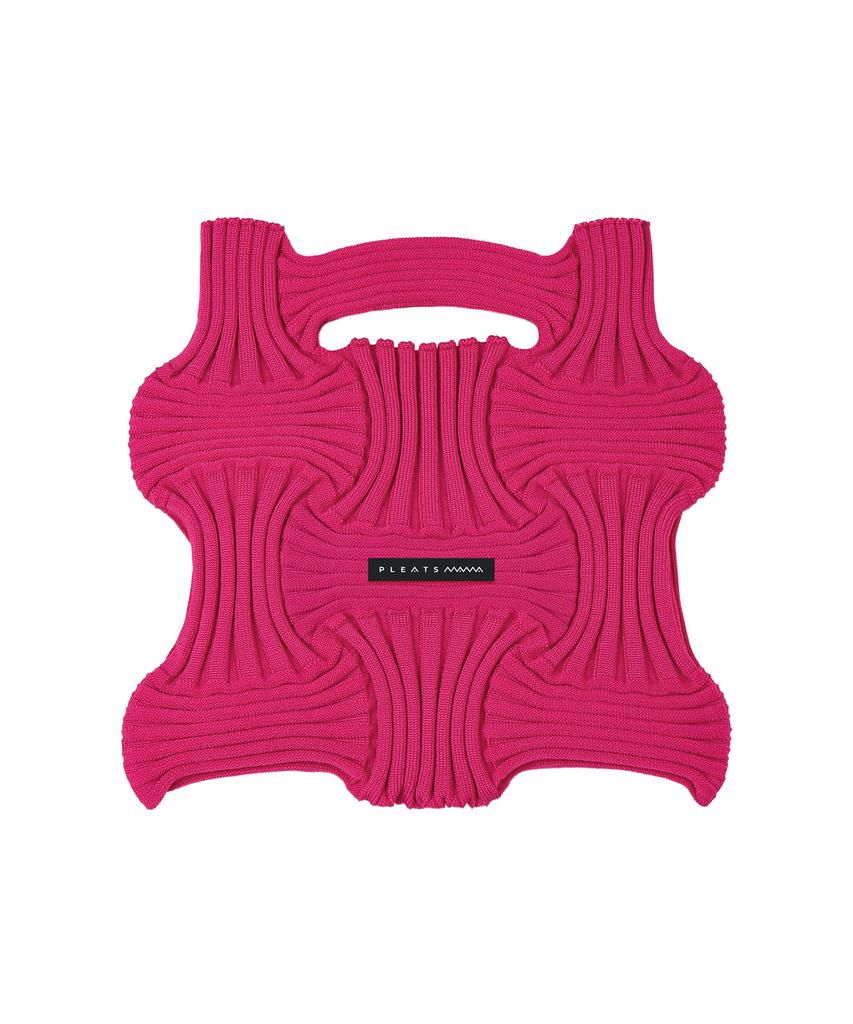 Pleatsmama Bow Bag Deep Pink