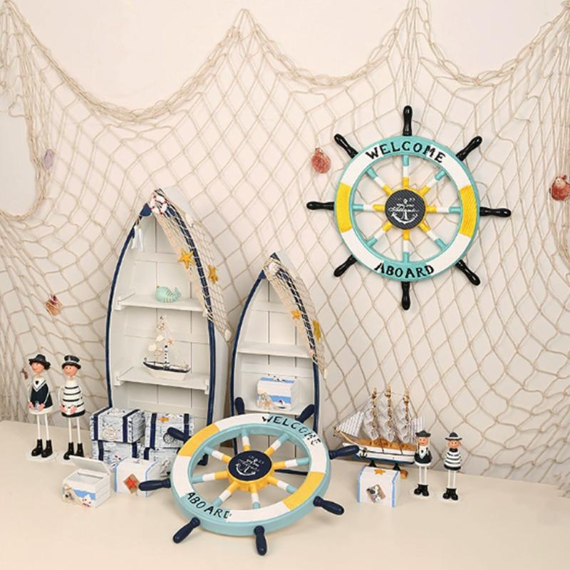 100X200Cm Beach Themed Fish Net Decorations Wall Mounted For Pirate Mermaid Beach Party Home Bedroom Decoration