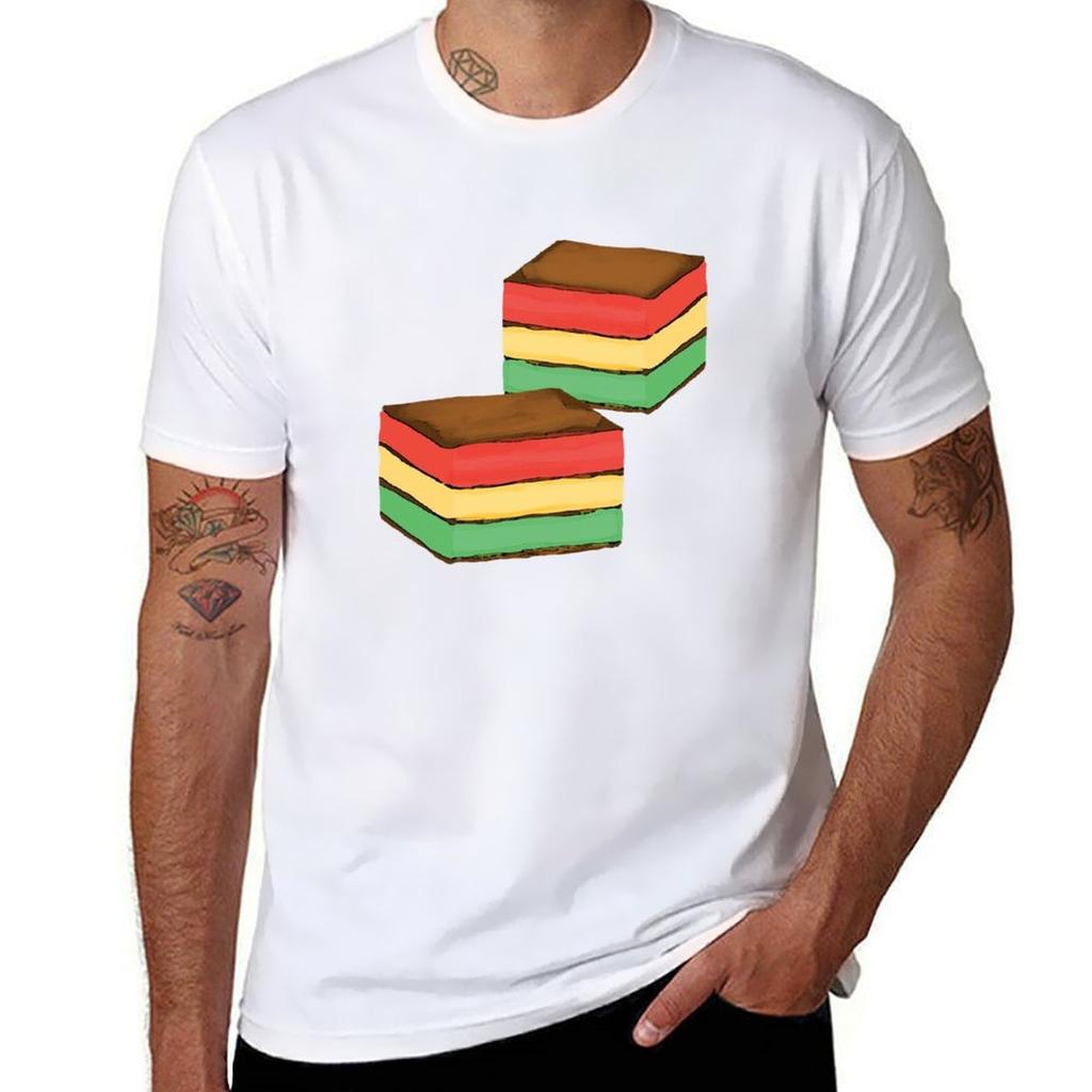 Italian Rainbow Cookie Foodie Tshirt Fashion Simple Casual Tee Shirt