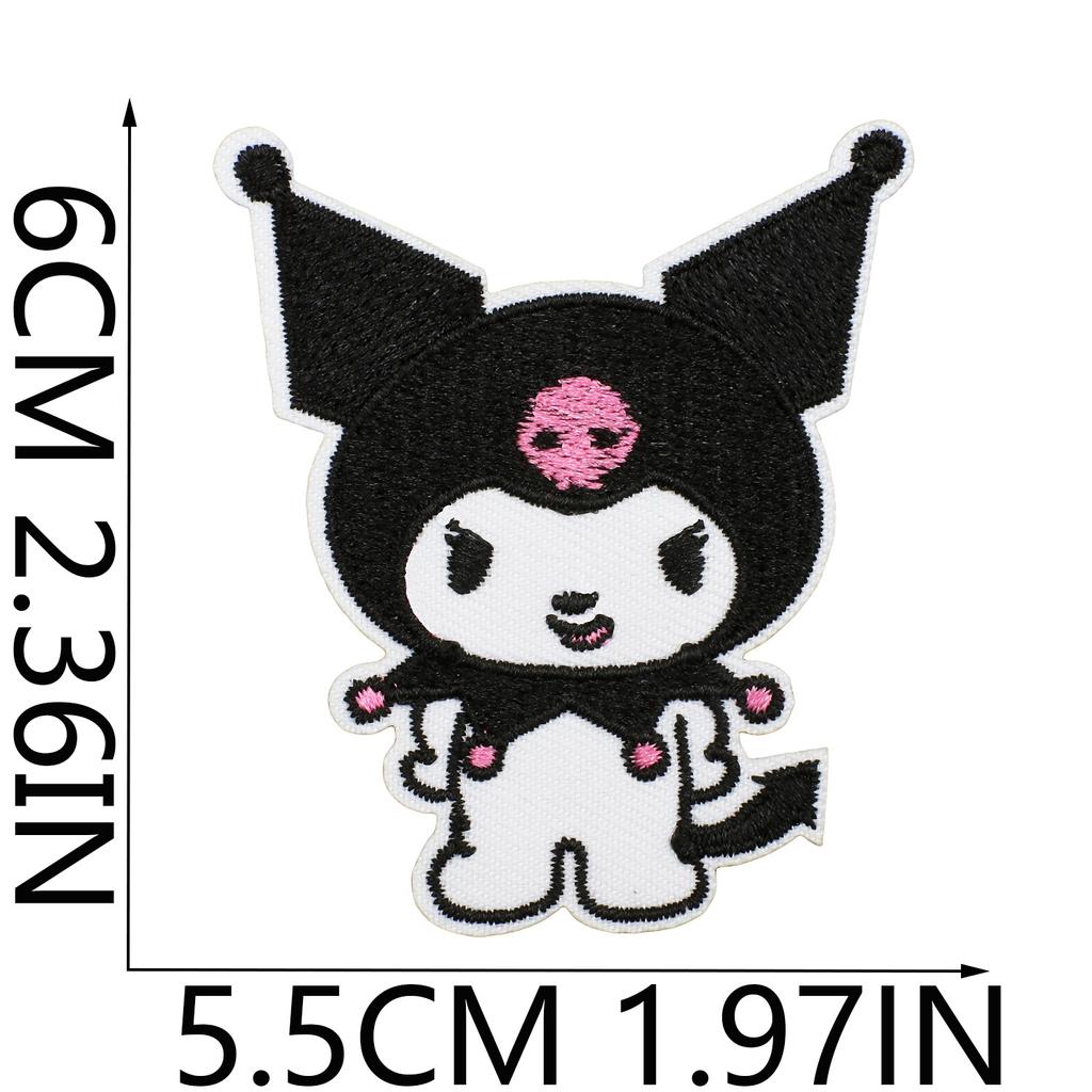 Japanese Anime Character Embroidery Cloth Sticker Bag Dressing Patch Sticker Cartoon Dog Embroidery Sticker Clothes Decoration Embroidery Stamp