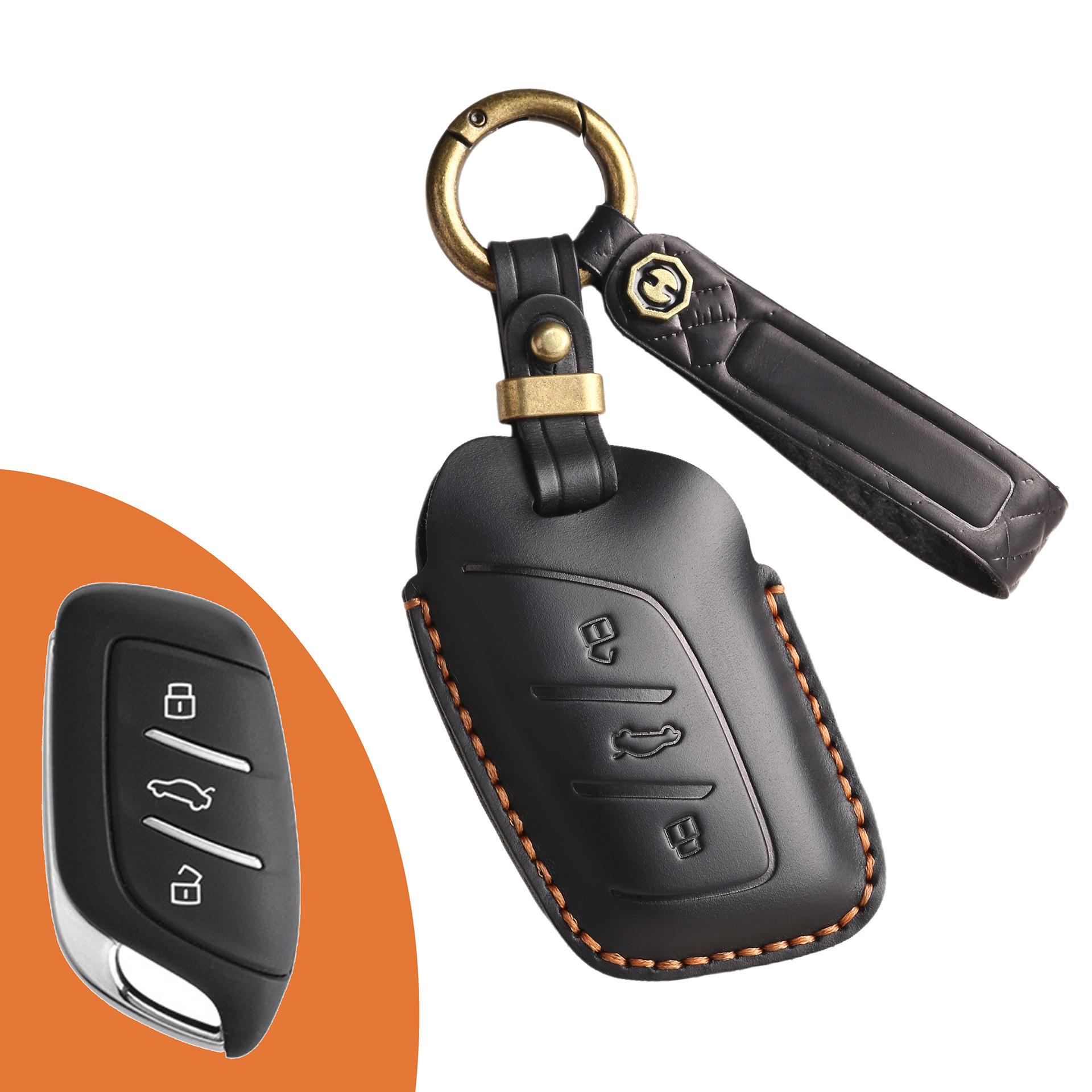 

Ретро-набор ключей подходит для автомобиля Roewe i5 RX5MAX RX3 MG hs MG 5i6max, кожаная сумка. чёрный