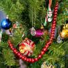 Runde Juletræ Perle Ornamenter Væghængende Juletræ Dekorationer Krans