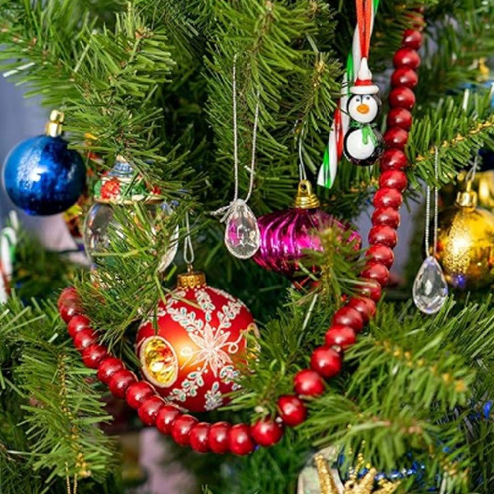 Runde Juletræ Perle Ornamenter Væghængende Juletræ Dekorationer Krans