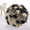 1pc Palm Trees Stripes Adventure Auto Open/close, 8-Rib Iron Frame, Compact Folding Cute Umbrella All-Season Portable Umbrella for Travel0104047