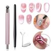 4-teiliges Katzenauge Magnetisches Nagelkunst-Set Katzenauge Gel-Nagellack Magnetische Werkzeuge Enthält Herzförmige Eisenplatte