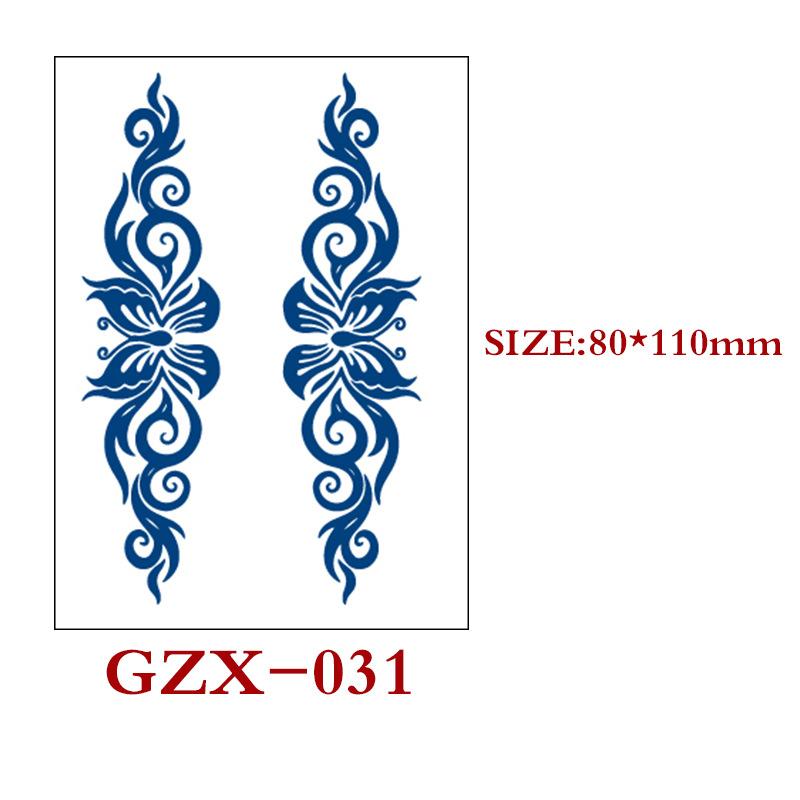 Herbal Semi-Permanent Tattoo Sticker, Semi-Permanent Tattoo Sticker, Waterproof, Sweat-Proof Tattoo