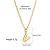 Stainless steel bubble English 26 letter necklace pendant personalized three-dimensional collarbone chain with jewelry