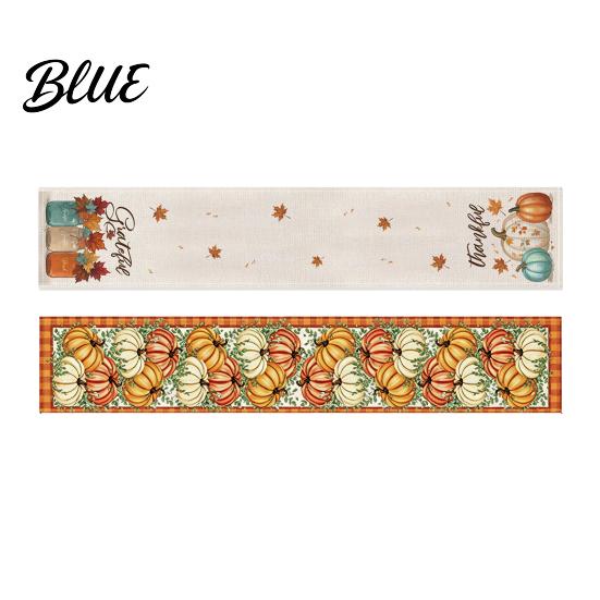 Rustic Farmhouse Table Leaf Pattern Fall Pumpkin Harvest Runner Runner Thanksgiving And Maple Linen Decor