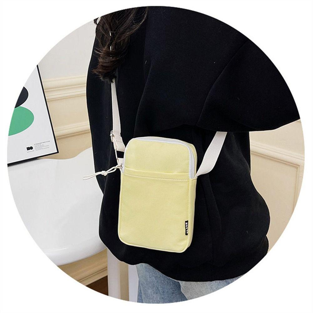 Canvas Phone Purse Crossbody Simple Cell Phone Purse Portable Mobile Phone Bag  for Phone Storage