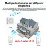 USB Wireless Doorbell Waterproof Welcome Chime Home Door Bell Intelligent Three-speed Volume 38 Songs Smart Melodies Alarm