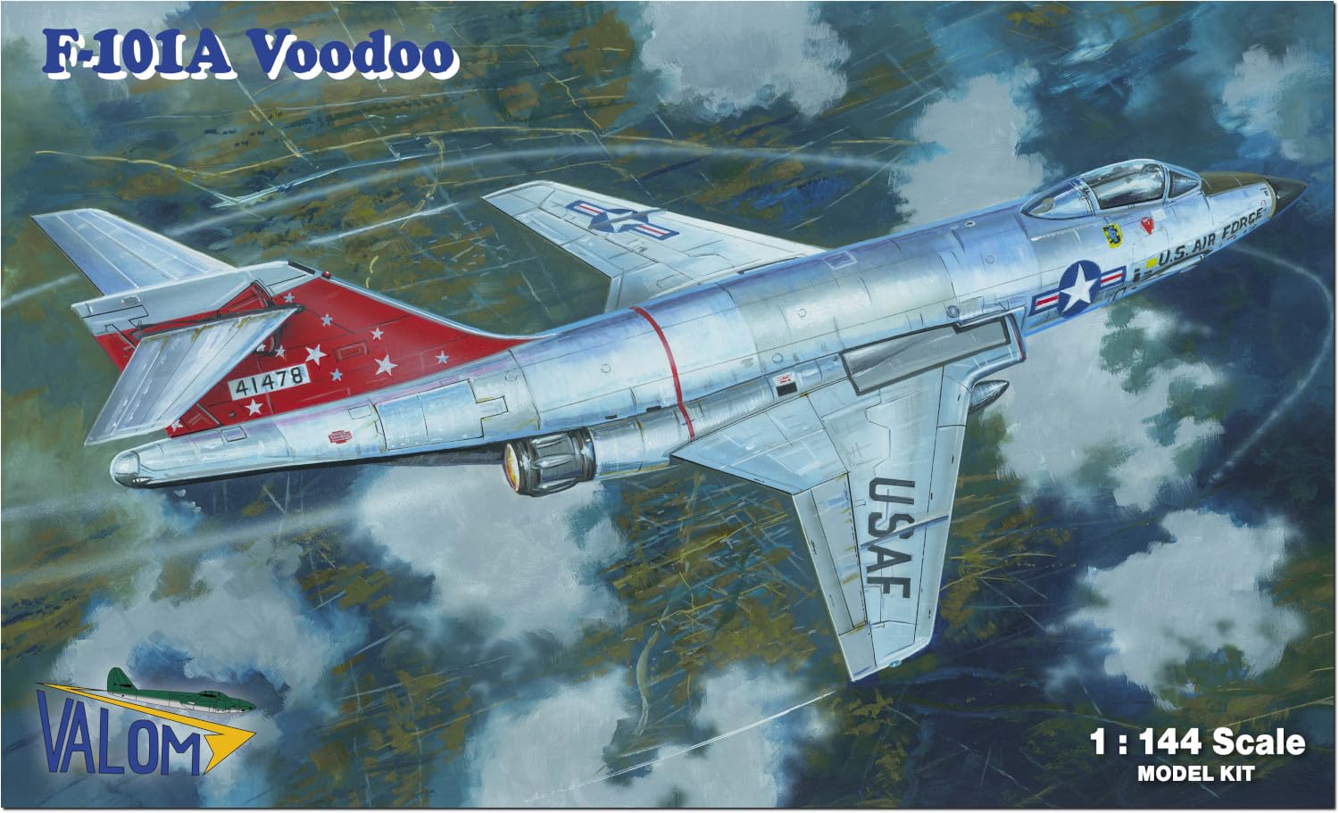

Barom scale American McDonnell Voodoo Interceptor Fighter Plastic Model Kit CV14440 1/144 F-101A (Airplane)