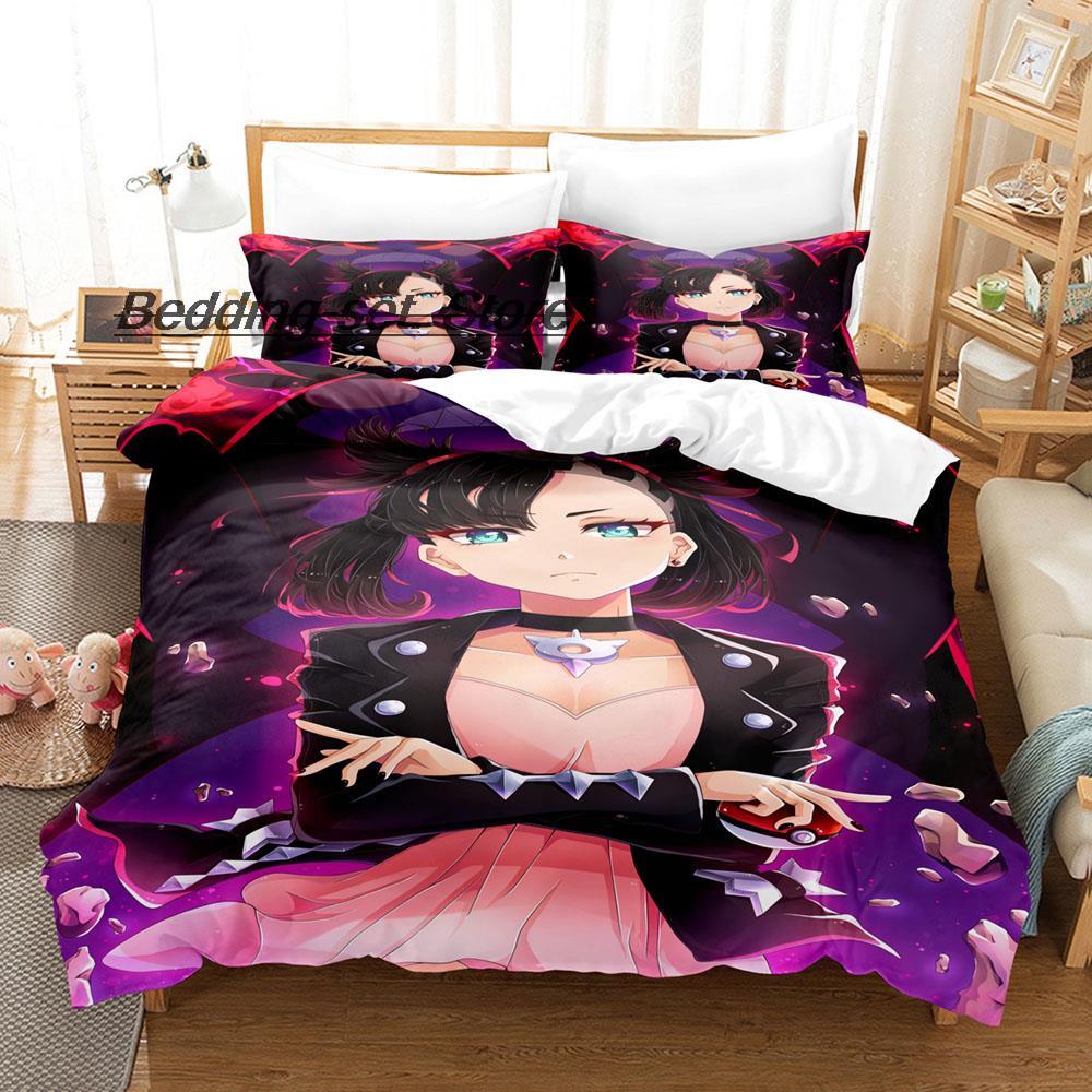 Marnie Bedding Set Single Twin Full Queen King Size Bed Set Aldult Kid Bedroom Duvetcover Sets 3D Print Anime Bed Sheet Set