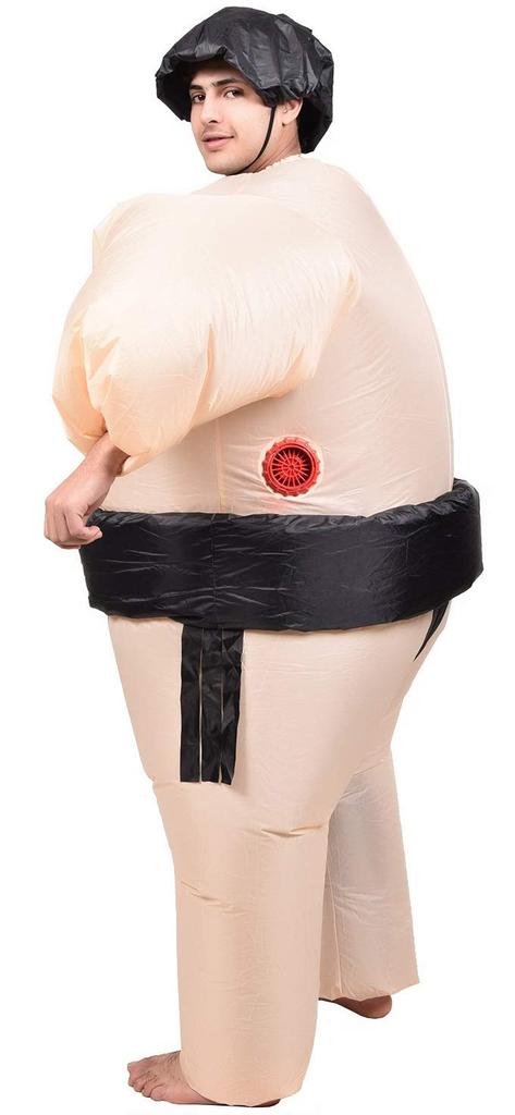 amor e Inflatable Sumo Wrestler and Air Blower Set Suitable for Heights [Entregando paz] Costume, Hat, (3-Piece Set) - 150-190cm (5'1-6'5"),