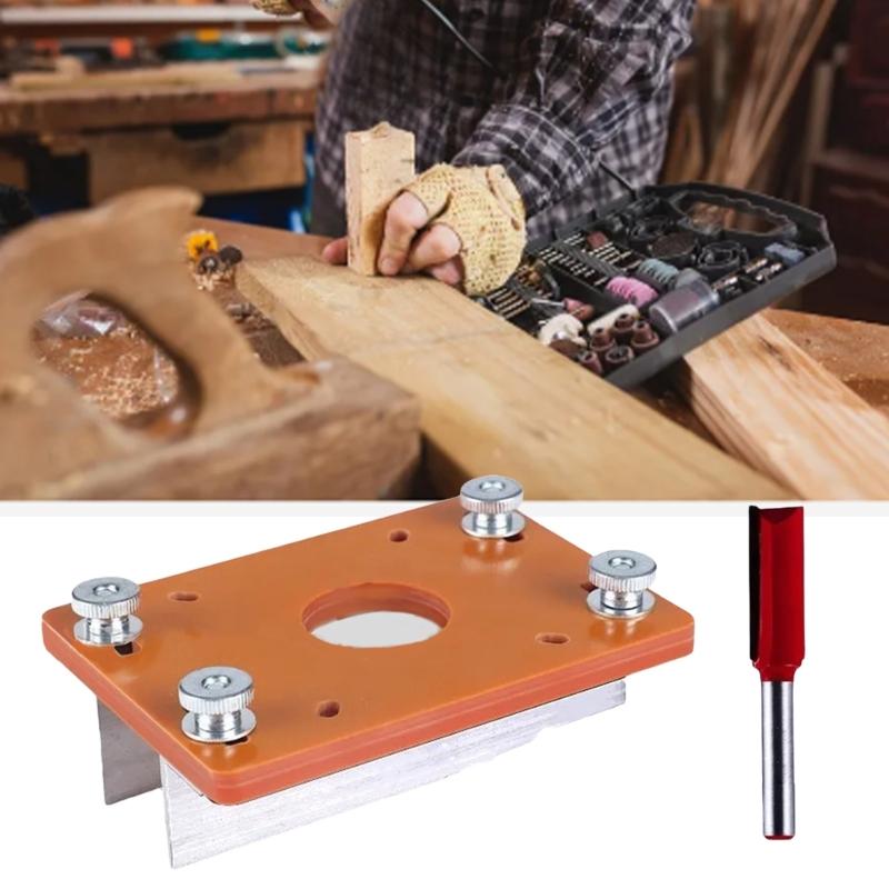 Wood Routers Slotting Locator Accurate Slotted Base Slotting Machine Bracket Handheld Edges Trimmers Milling Curved Cutting