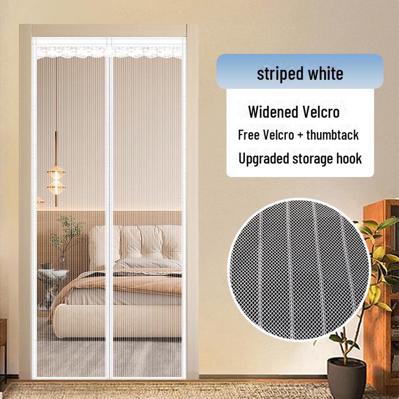 Stanzfreier magnetischer Moskitonetz-Türvorhang für Schlafzimmer