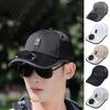 USB Rechargeable Fan Hat Adults Summer Solar UV Protection Baseball with Cooling Peaked Breathable Men Women Outdoor Wide Brim Sun Hands-free