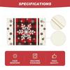 1PC Rectangular Festive Christmas Placemats Modern Home Use Table Mats Holiday Red Kitchen Printed Party Linen Dining 3 Styles
