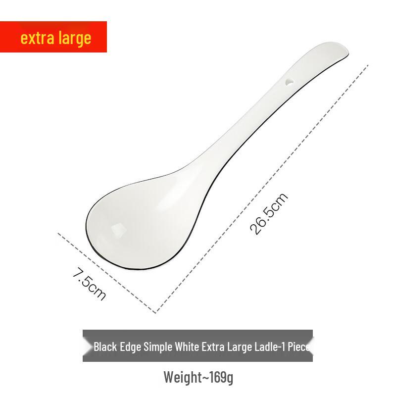 Большая керамическая ложка для супа