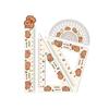 4pcs/set Creative Acrylic Capybara Rulers Drawing Tool Cartoon Soft Ruler Set Office Supplies Square Essential Items for School