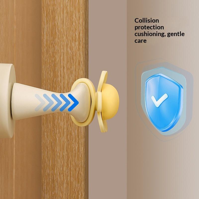 §Cute Flower Door Handle Silicone Protector Anti Collision Door Knob Cover Baby Safety Bumper For Home