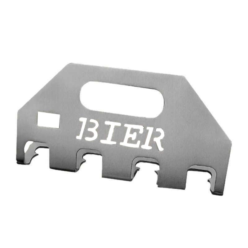 

Multifunctional Stainless Steel Beer Opener Tool Holds 4 Bottles Simultaneously Compacts Design For Outdoor Gatherings