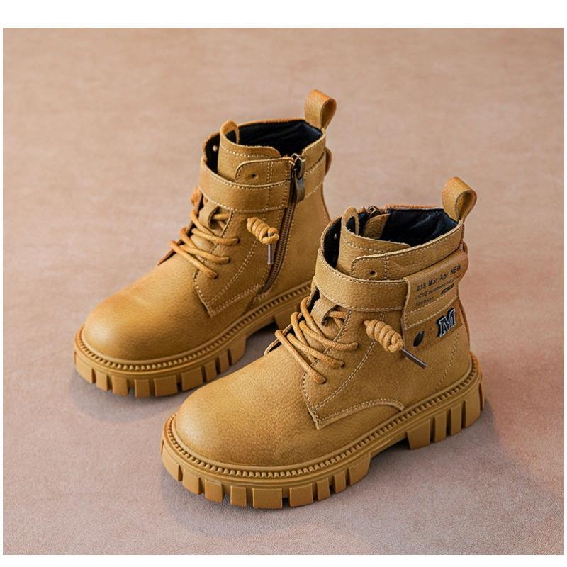 Mode lässig kinder einzigen stiefel herbst und winter neue Britischen stil kleiner junge baumwolle stiefel Martin stiefel