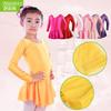 Kids Ballet Leotard Girls Long Sleeve Short Dance Practice Costume Gymnastics Performance Wear